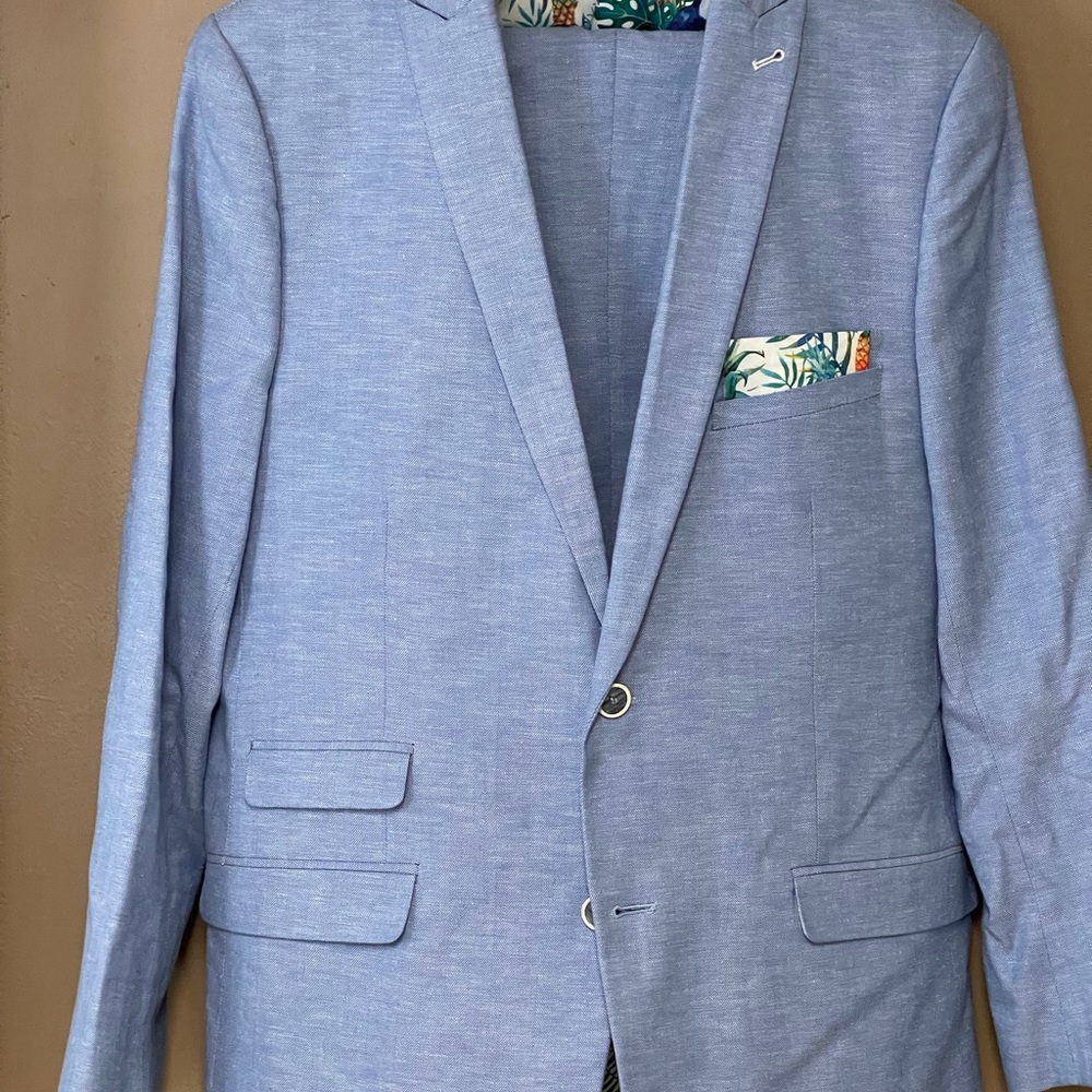 MENS PAISLEY GRAY SUIT